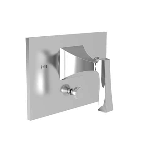 Newport Brass Balanced Tub & Shower Diverter Plate With Handle in Antique Nickel 5-2572BP-15A